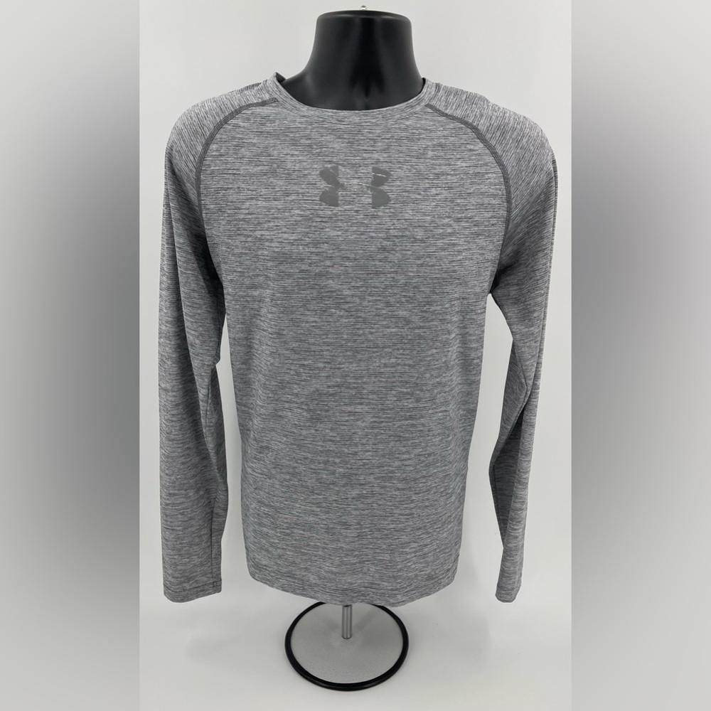 Under Armour HeatGear Grey Long Sleeve Vented Athletic Shirt 1294138 Mens Large